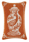 Orange Chinoiserie Hook Pillow