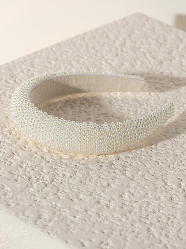 Pearl Headband - White