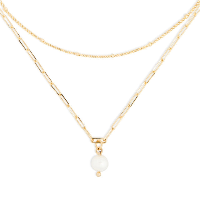 Pearls from Within Necklace - Gold