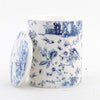 Blue & White Round Porcelain Chinoiserie Candle