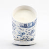 Blue & White Round Porcelain Chinoiserie Candle