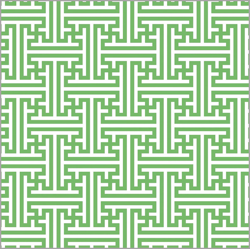 Grass Greek Key Wrapping Paper