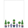 Blue & White Ginger Jars and Topiary Notepad